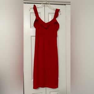 Forever 21 red midi dress